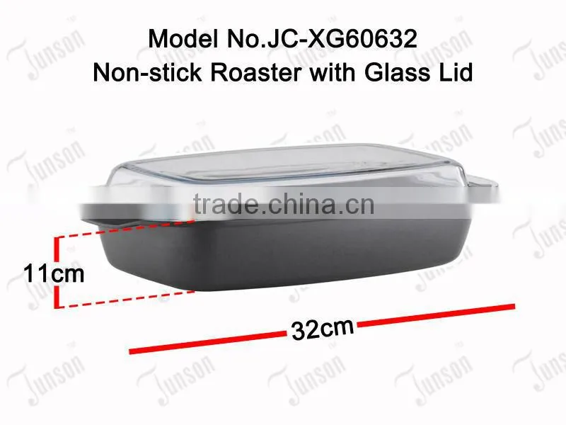 Home Die Cast Aluminium Non-stick Roaster/Aluminum Non-stick Fry Pan Fish Roaster