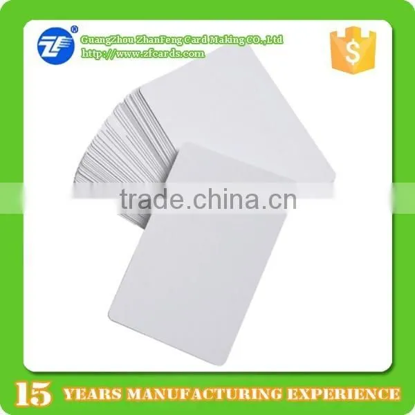 White pvc id cards for printing with epson inkjet printer