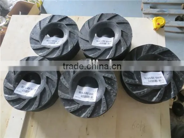 High quality metal or rubber impeller replacement slurry pump parts