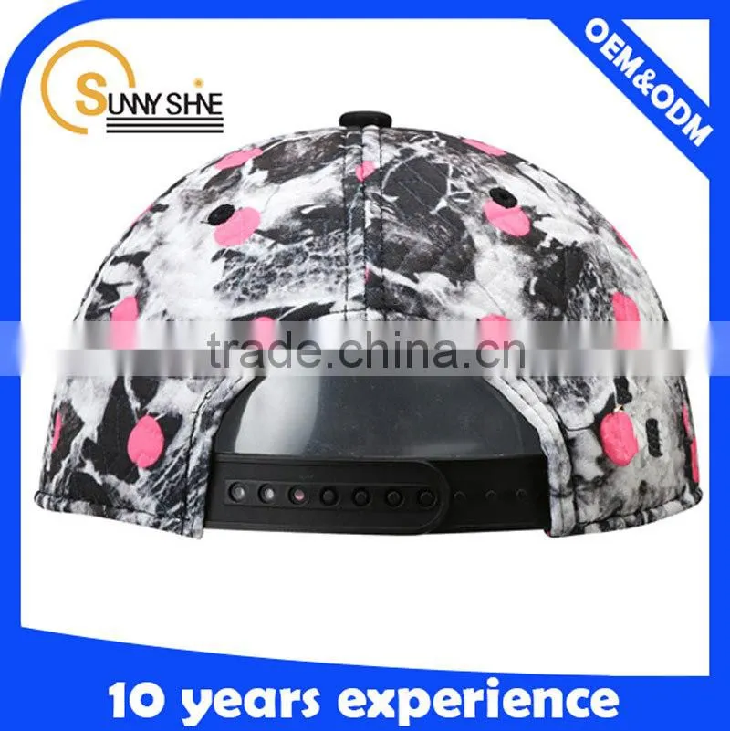 custom flower snapback wholesale cat hat