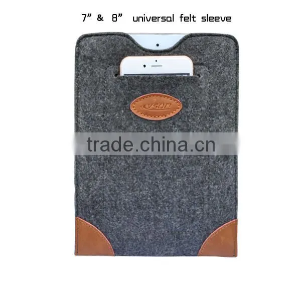 Felt envelope flip leather case for ipad mini