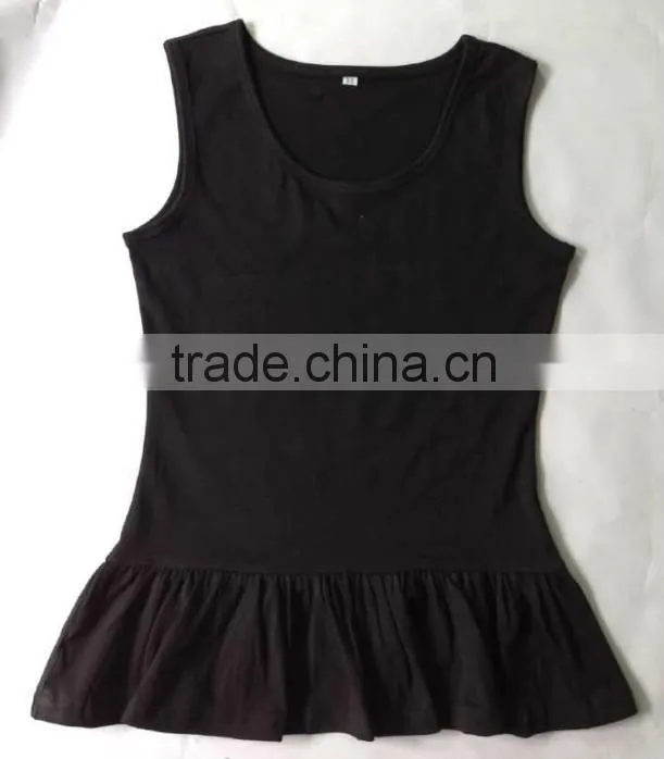 Persnickety baby girls 100% cotton ruffle tops with tank sleeves