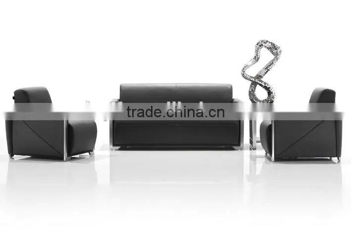 S-54 modern leather stainless steel fram high quality office sofa