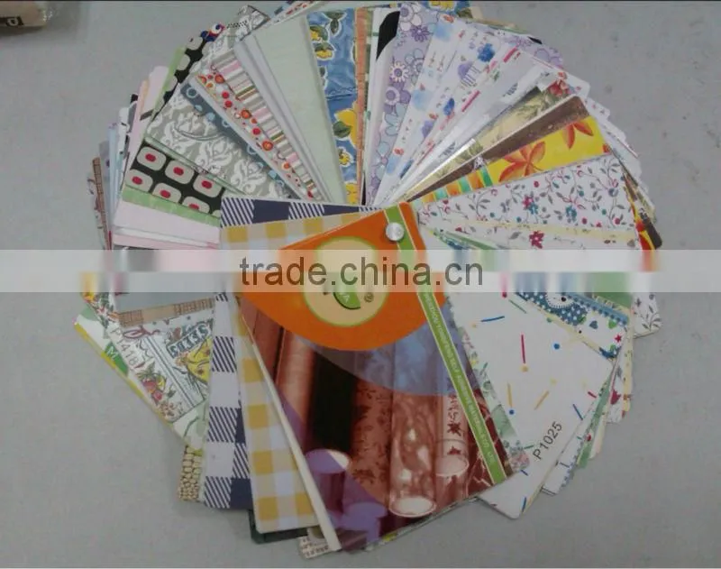 WallFace orange silver flower Design PVC wallcovering decor P1048-2