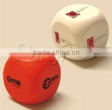 Partypro PU Foam Custom Logo Wholesale Custom Dice Cube Stress Ball