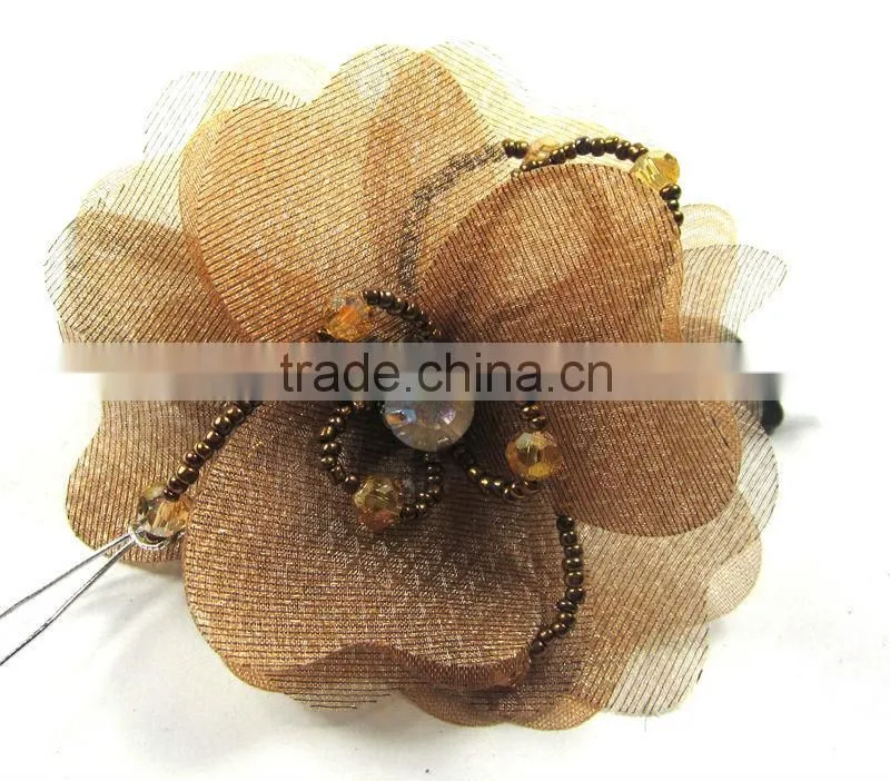 New Fashion Delicate Flower banana hair clip Pearls Hairclips