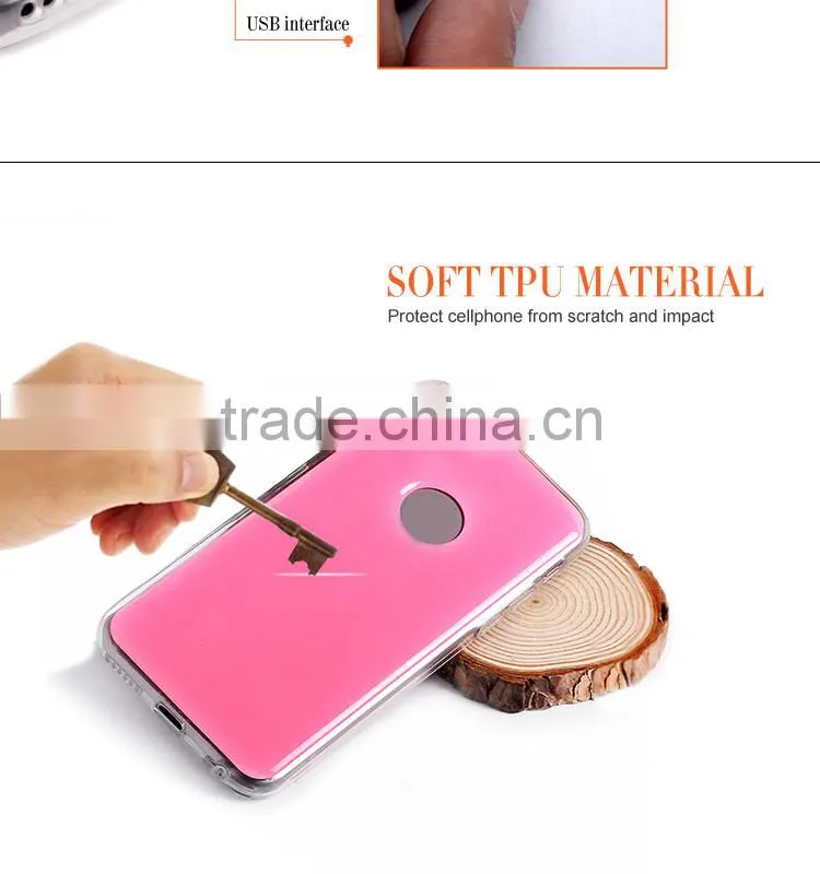 glowing epoxy gel skin case cover for iphone 5s for samsung galaxy S4 case