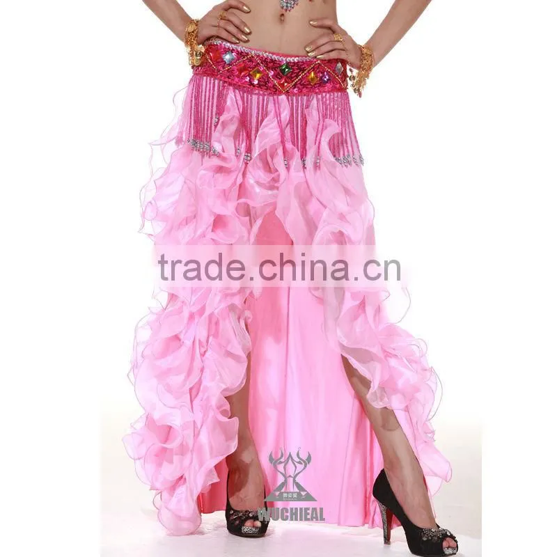 New belly dance ruffle skirt sexy belly dance skirt in lady dance performance wear