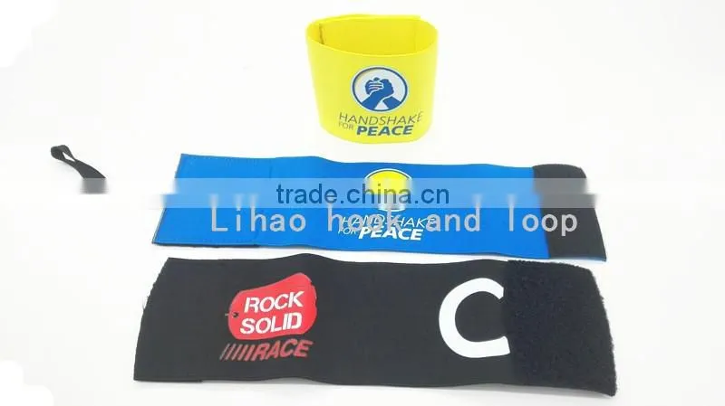 Polyester and elastic thread material soccer captain armband