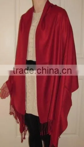 New Women's Fashion blue 100% Cashmere Pashmina scarf
