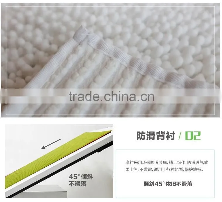 Eco-friendly soft chenille carpet bath mat 43X61CM