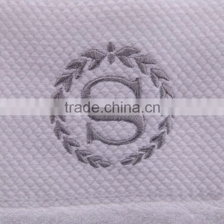 100% cotton 3pcs embroidery towels bath set for hotel