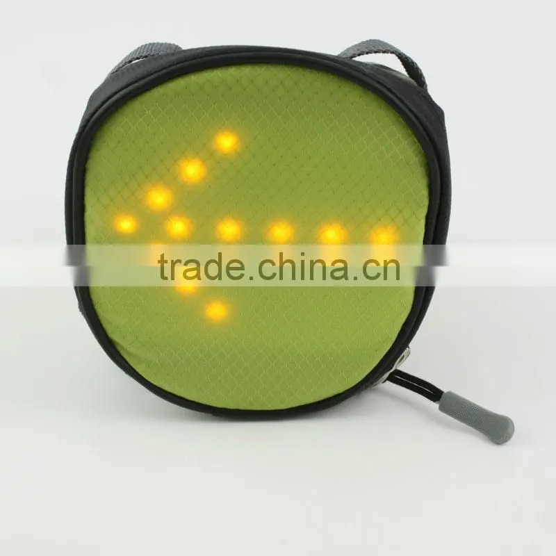 2016 Cycling security bike sadle bag bike back seat led light bag LED Light bicycle wireless turn signal mountaineering bag