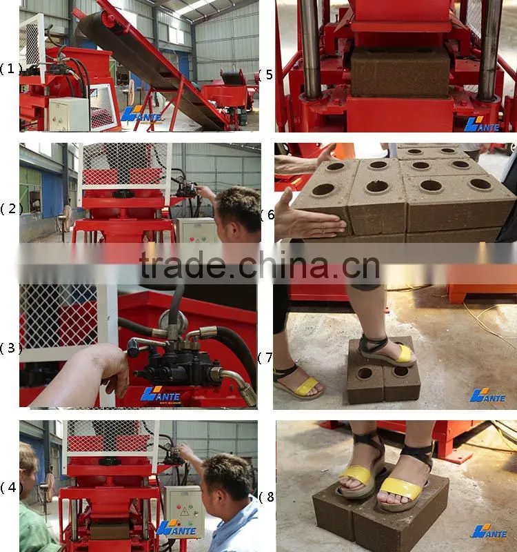 WT1-10 hydraulic clay brick machine,soil interlocking brick manufacturing machine