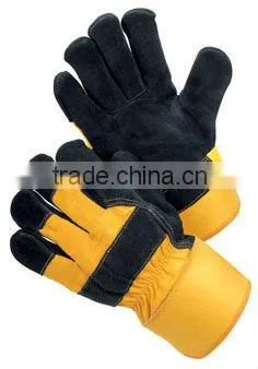 JS806/BOA ,Cow Split Leather Safety Winter Glove,China