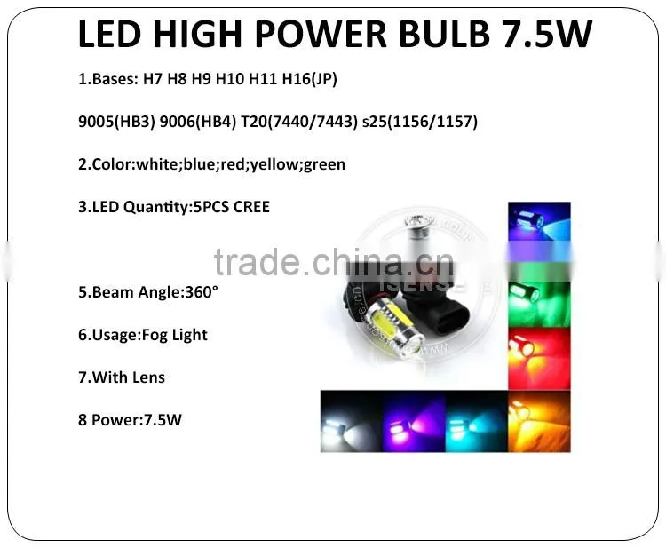 12V 9005 HB3 t20 7440 7443 1156 1157 FOG LAMP FOR ALL CARS led car bulb headlight e92