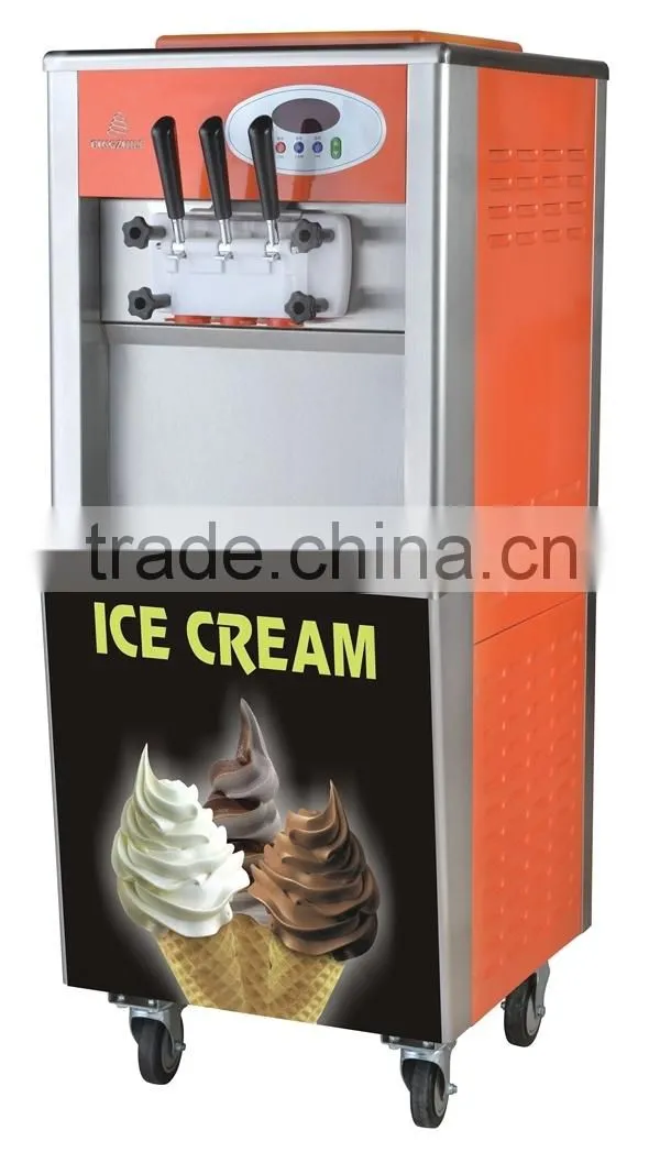 Totally-enclosed type compressor ice cream machine