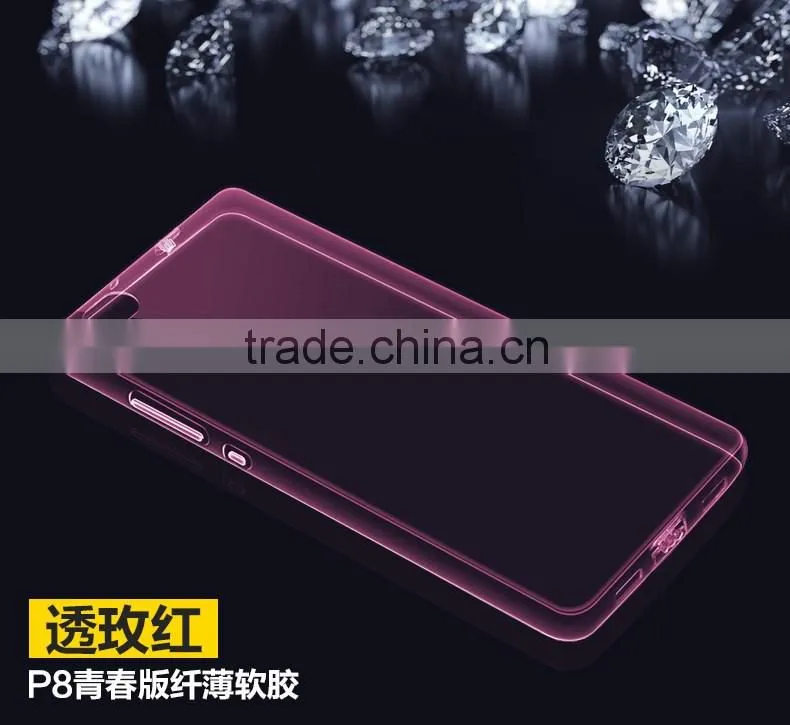 Ultra Thin Colorful TPU Case For Huawei P8/P8 Lite cases Mobile Phone Cases
