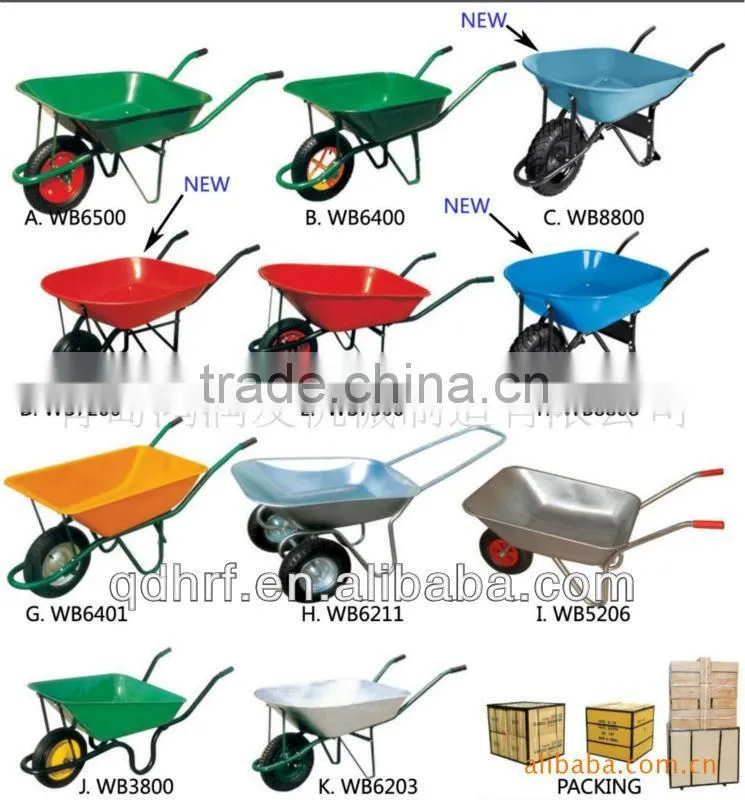 65l STEEL SACK WHEELBARROWS trolley cart wb6400