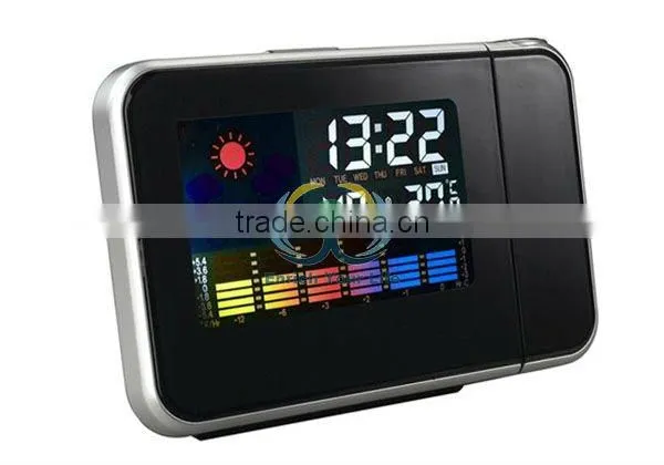 Weather temperature Station LCD Projection Alarm Clock