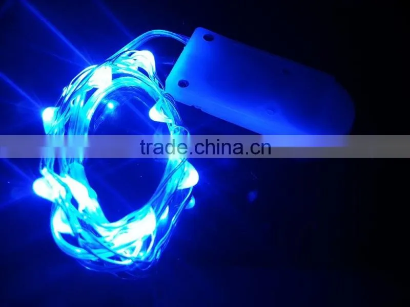 CR2032 Micro Silver LED Copper Wire 1M 20 leds string light