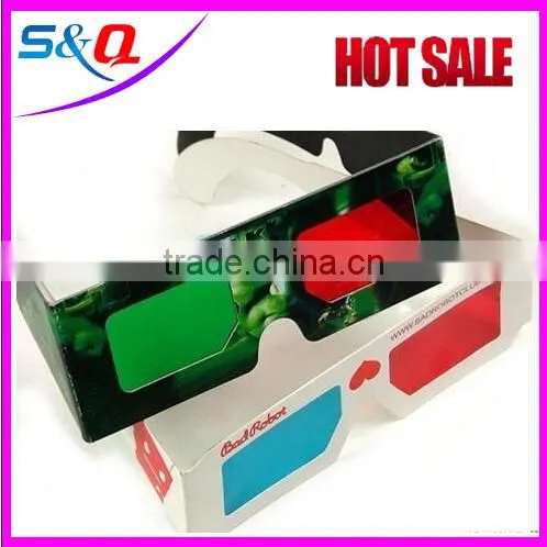 Printed artwork red bule lens paper master image 3d glasses