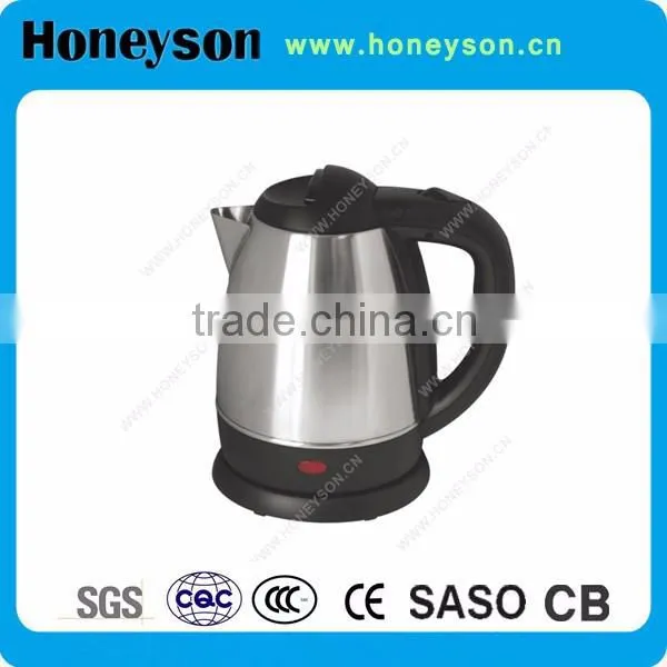 2016 New designed style home appliances stainless steel cordless electric water boiler