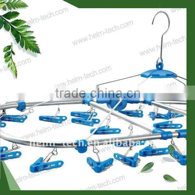 Stainless steel Folding Plastic Clothes Hanger(40pegs)-3083