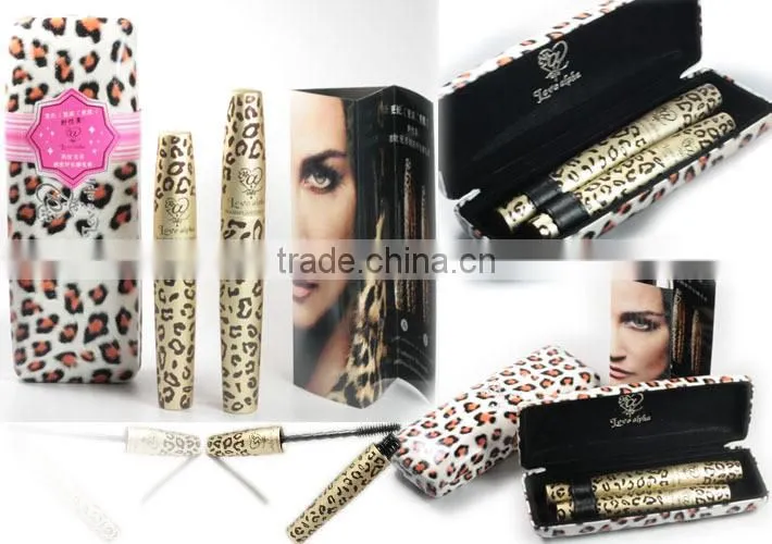 Fashion Love Alpha Double Mascara brand new Eyelash Extension Makeup 1 Set=2Pcs