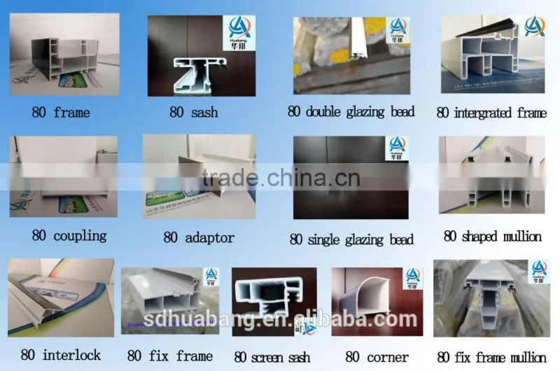 color coextrusion pvc profile for window and door