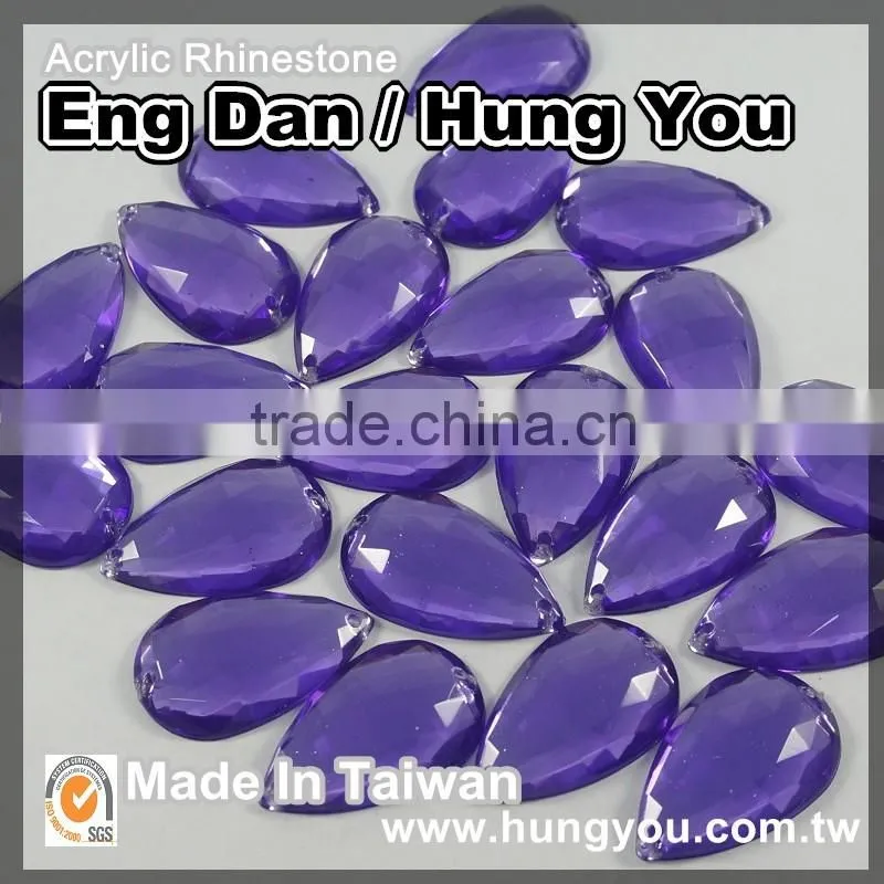 Drop Shaped Sew On Rhinestones