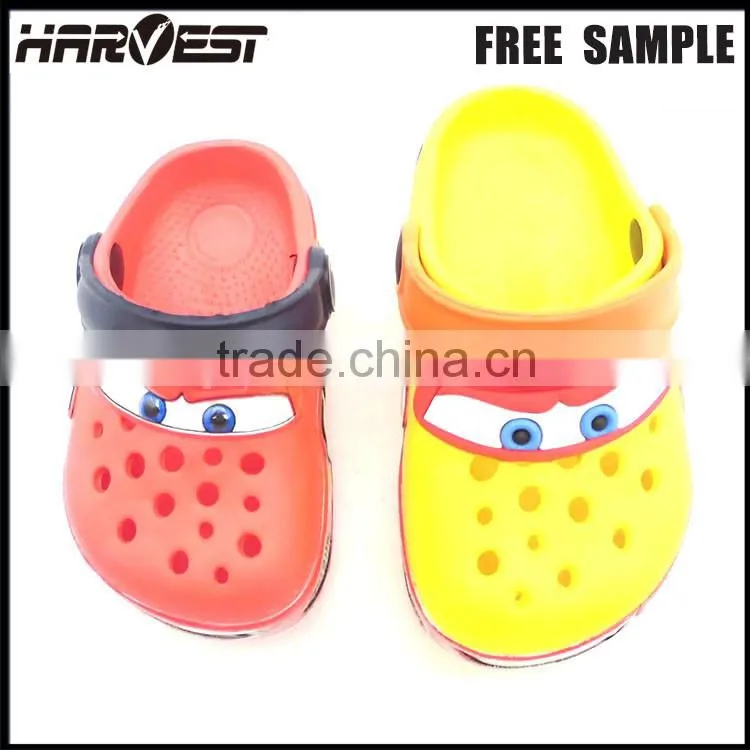 Wholesale boy car eva clog , plush car slipper kid