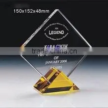 golf crystal trophy