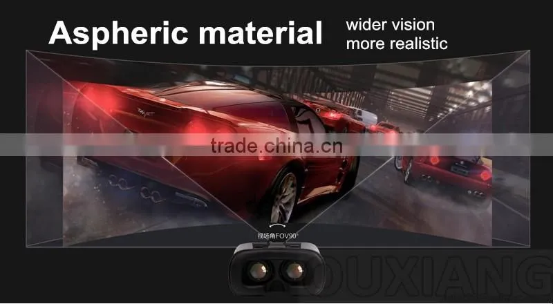2016 New Design 3D VR glasses virtual reality headset 3d VR BOX VR CASE