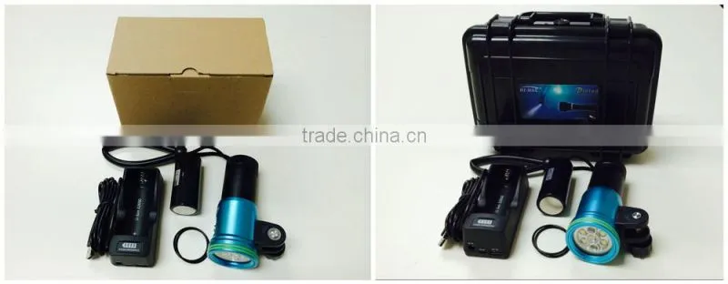 Wholesale Price Underwater Waterproof Torch For Diving Photo / Video