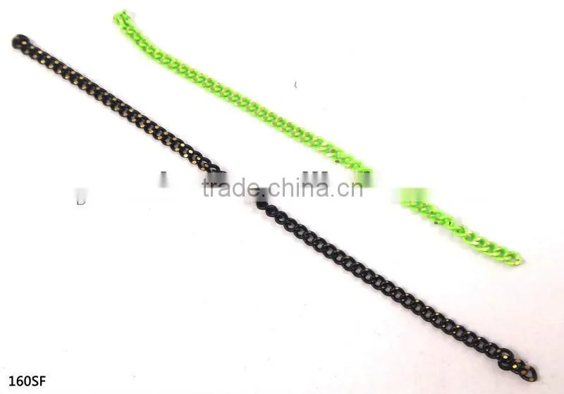1.5DC Faceted Decoration Brass Ball Chain in NEON colours