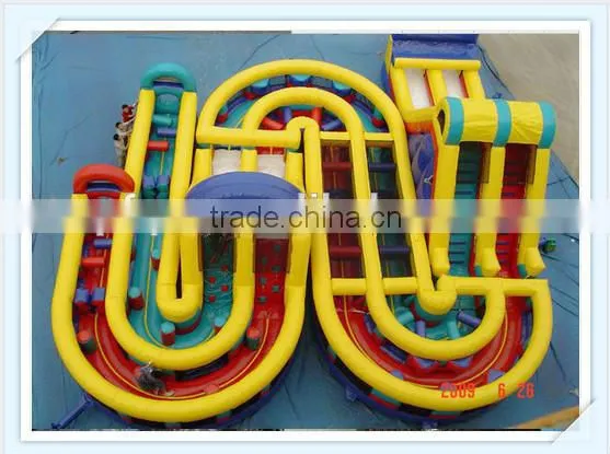new design inflatable obstacle course for kids/inflatable tunnel game