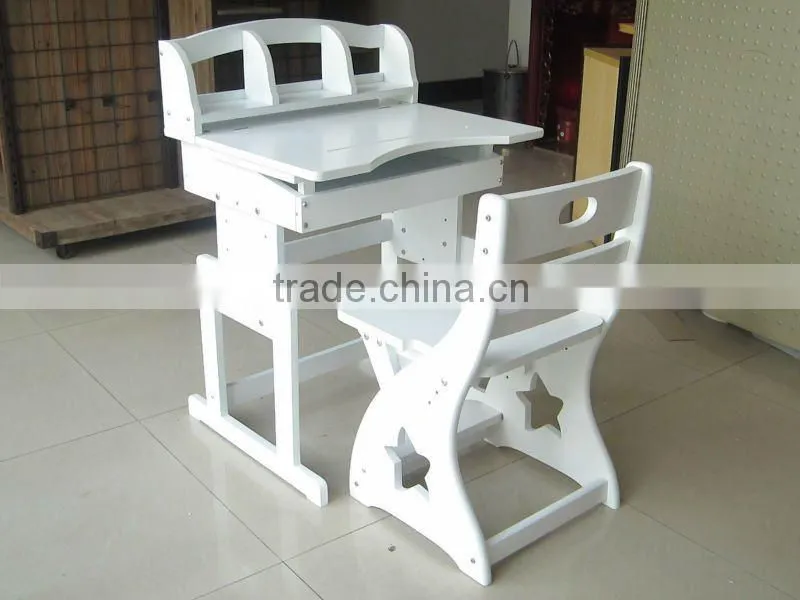 student desk & chair/school college furniture/wood student chair and desk