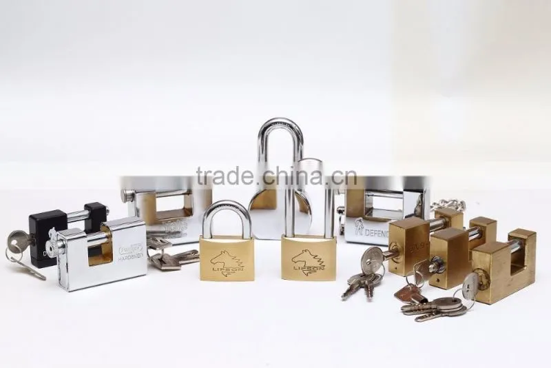 LS-301 Normal Key Amour Plated Rectangular Padlock