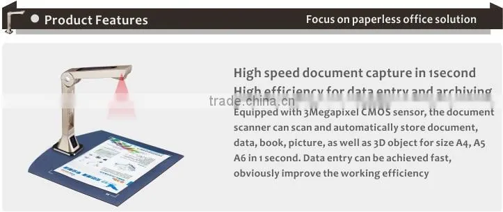 Handheld computer scanner USB powered 3MP economical model