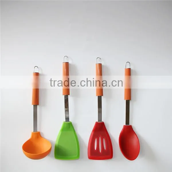 Colorful food silicone rubber kitchen utensils