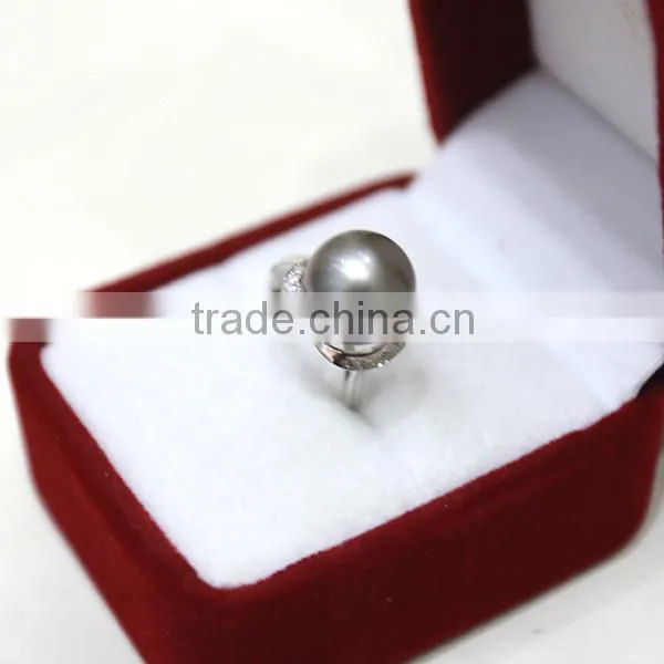 fine design pearl price wholesale round pearl ring real 925 silver ring