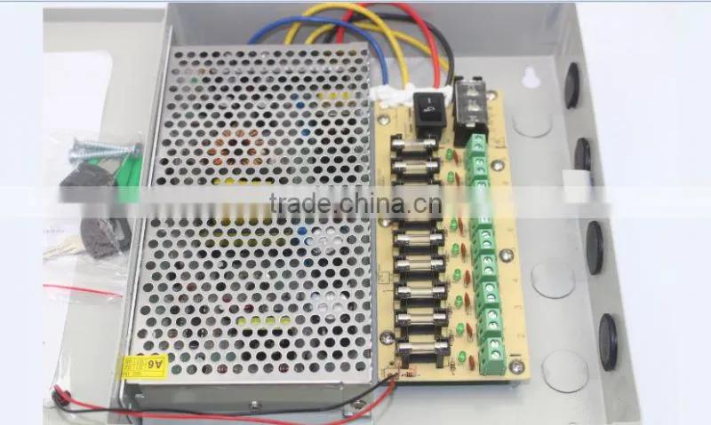 Manufacture psu 9CH AC 100-220V input 12V 15A outdoor switch box YJS-A034