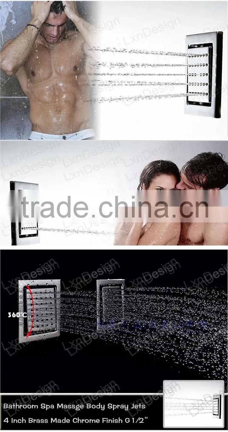 bathroom led rain shower 360*500mm embeded ceiling mounted 304ss shower head multi color remote control rain spa shower