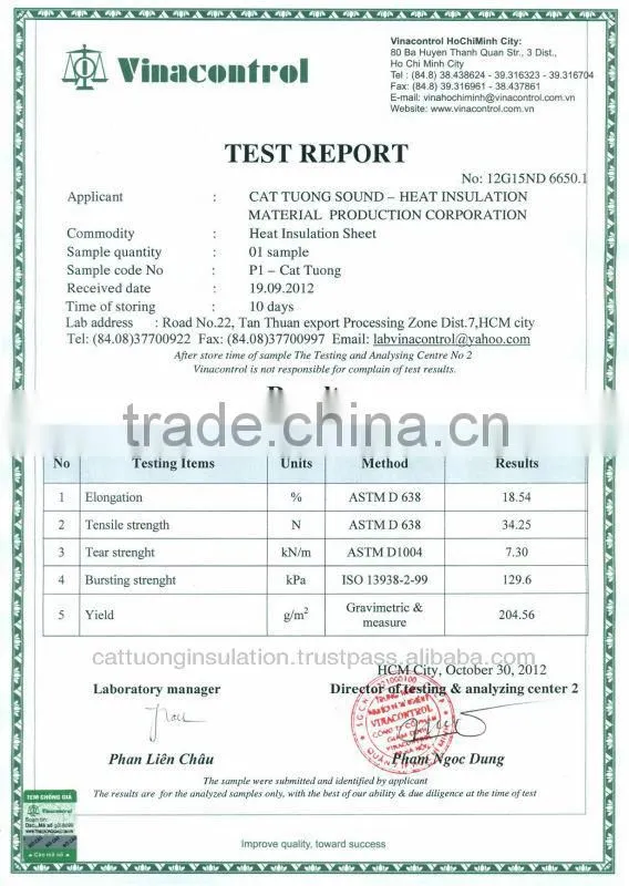 MPET reflective bubble insulation