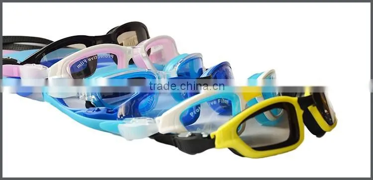 The best price low MOQ safety and comfortable anti UV silicone swimming goggles