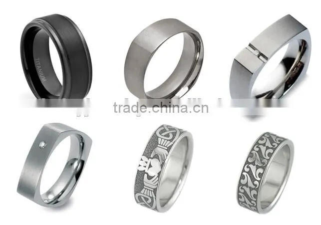 China factory wholesale fashion titanium ring jewelry