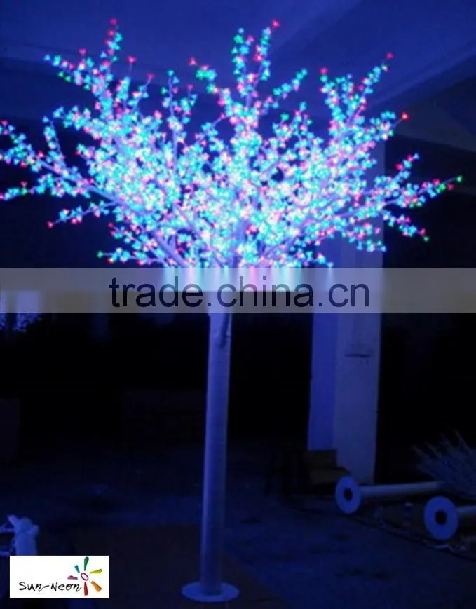 Colorful stickable led light beautiful cherry nail led nail uv lamp with nice design artificial cherry blossom tree