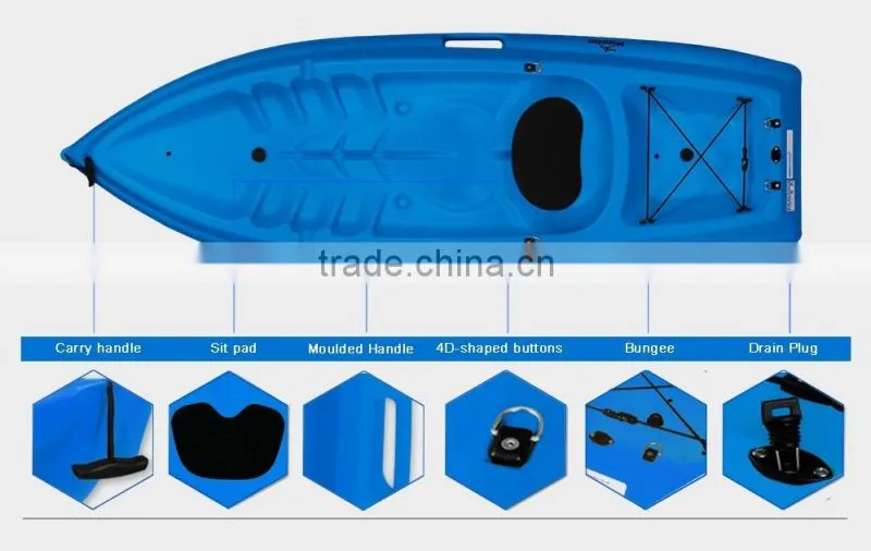 Rowing Boat Colorful Cheap Sea Fishing Kayak Made In China For Sale