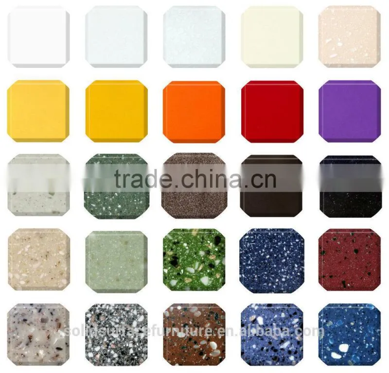 High glossy artifical marble chinese restaurant round table furniture